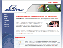 Tablet Screenshot of leaguepilot.com